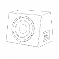 Subwoofer mit Gehäuse