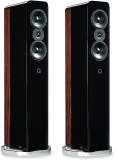 Q Acoustics Concept 500 Black/Rosewood Standlautsprecher Paar | Neu