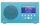 Tivoli Audio Albergo+ Blau - Bluetooth DAB+/UKW Radiowecker | Auspackware, wie neu