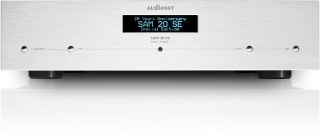 Audionet SAM 20 SE silber mit blauem Display Microprozessorgesteuerter High Performance Vollverstärker
