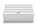 AllDock Medium Weiß, Aussteller - 4-fach USB HUB...