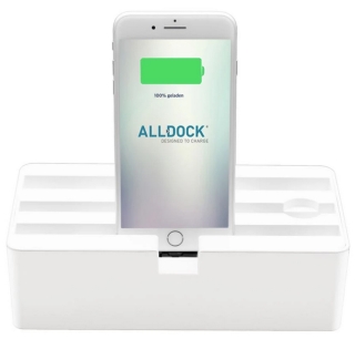AllDock Small Weiß, Aussteller - 4-fach USB HUB Ladestation UVP war 79 €