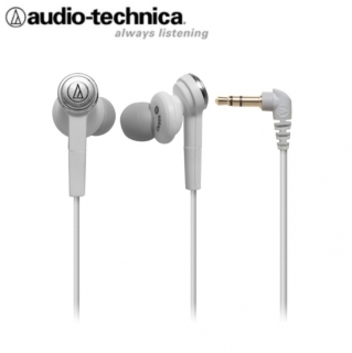 Audio Technica ATH-CKS55 WH - SOLID BASS In-Ear Kopfhörer mit 12,5 mm Treiber (Weiß)