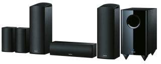 ONKYO SKS-HT588 Schwarz - 5.1-Kanal-Heimkino-Lautsprechersystem | Neu-Kartonschaden