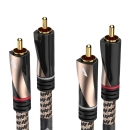 Avinity Reference Class Cinchkabel Gewebe vergoldet Stereopaar UVP war 159 Euro