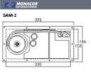 Monacor SAM-2 - 250 Watt Hochleistungs-Subwoofer-Aktiv-Modul | Neu