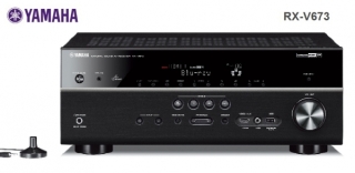 Yamaha RX-V673 Schwarz - Netzwerkfähiger 7.2-Kanal AV-Receiver