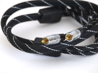 TCI ASP RCA 1,0m - Hochwertiges Cinch-Kabel mit 24Karat vergoldeten RCA-Steckern