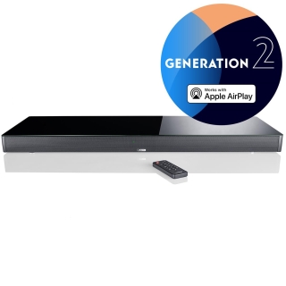 Canton Smart Sounddeck 100 Gen.2 - Multiroom Soundbar mit Dolby Atmos, Airplay2  (Farbe: Schwarz)