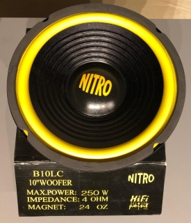 Nitro B10LC 10 Zoll Subwooferchassis mit 250 Watt auf 4 Ohm | Stück