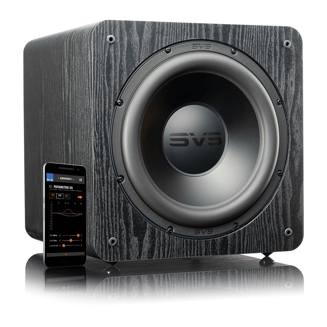 SVS SB2000 Pro Black Ash Aktiv Subwoofer mit DSP 1.500 Watt Auspa