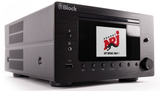 AUDIOBLOCK MHF-900 Solo Schwarz All-in-One Internetradio DAB+ UKW Bluetooth Spotify CD USB