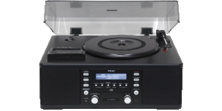 TEAC LP-R500E Schwarz - Phono-/Cassetten-/CD-Recorder/Radio-Kombi | Neu