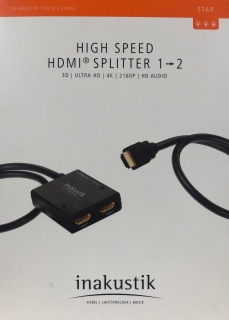 Inakustik Star Serie HDMI-Splitter 1->2 High-Speed