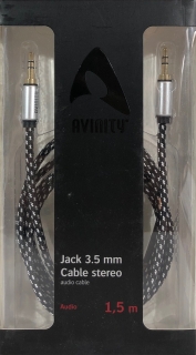 Avinity 3,5mm Klinke auf Klinke-Kabel 1,5 m vergoldet