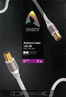 Avinity Antennenkabel 100dB mit Koax-Stecker 3,0 m