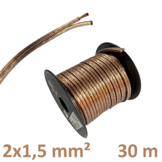 Avinity 30,0 m Lautsprecherkabelrolle mit 2x1,5mm²