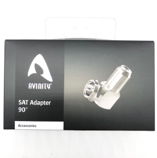 Avinity SAT-Winkeladapter 90° F-Stecker-F-Kupplung