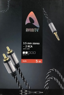 Avinity 3,5mm² Klinke auf Cinch-Kabel 5,0 m