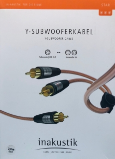 Inakustik Star Y-Subwooferkabel 2,0 m vergoldet