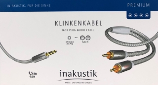 Inakustik Premium Klinke-Cinchkabel Stereo 1,5 m vergoldet
