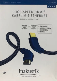 Inakustik Premium High-Speed HDMI-Kabel mit Ethernet 1,5 m