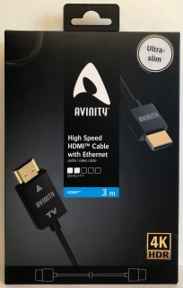Avinity High-Speed HDMI-Kabel Ultradünn vergoldet 3,0 m