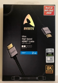 Avinity Ultra-High-Speed HDMI-Kabel 8K vergoldet 2,00 m | Neu