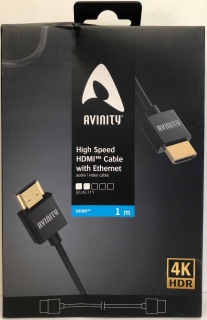 Avinity High-Speed HDMI-Kabel Ultradünn, vergoldet 1,0 m