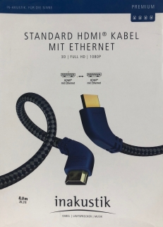 Inakustik Premium High-Speed HDMI-Kabel mit Ethernet 8,0 m