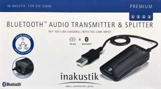 Inakustik Premium Bluetooth Audio Transmitter & Splitter auf Opto