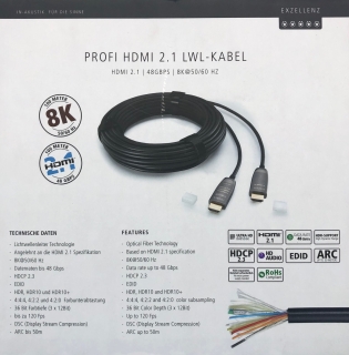 Inakustik Profi HDMI 2.1 LWL Kabel 8K 2,0 m