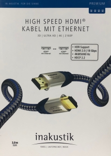 Inakustik High-Speed HDMI-Kabel 3,0 m