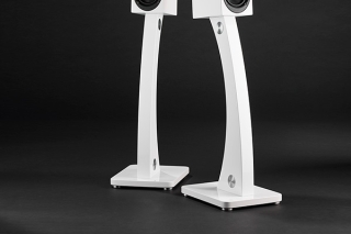 Scansonic Single Stand Weiß Hochglanz - Design Standfüße, Paar | Aussteller, wie Neu