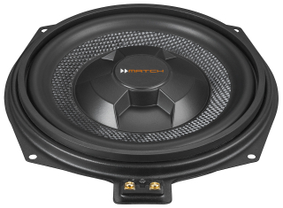Match UP W8BMW-S 2 x 20 cm Subwoofer für BMW Ultraflache 200 mm BMW Upgrade-Subwoofer, Schwarz | Neu