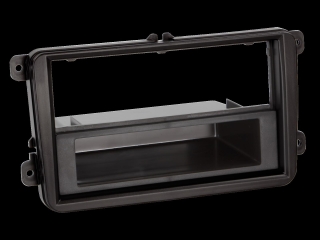 ACV 281320-10 2-ISO Radioblende mit Fach Seat/Skoda/VW schwarz