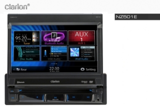 Clarion NZ501E - 1-DIN DVD-MULTIMEDIA-STATION MIT TOUCHPANEL, N3O - UVP war 499€