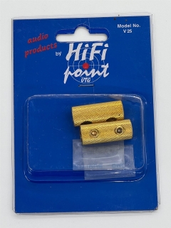 HiFi Point V25 16mm² Kabelverbinder massiv bis 16mm² (vergoldet) UVP war 8,49 €