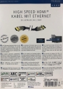 Inakustik Premium High Speed HDMI-Kabel 0,75 m mit Ethernet (N1)