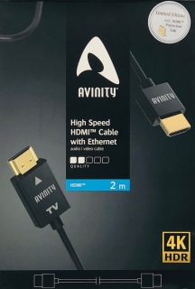 Avinity High-Speed HDMI-Kabel, Ethernet, 2,0 m vergoldet