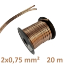 Avinity 20,0 m Lautsprecherkabelrolle mit 2x0,75 mm²