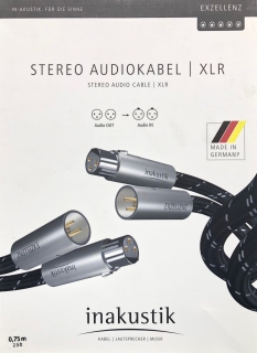 Inakustik Exzellenz Audiokabel Stereo XLR-Kabel 0,75 m (N1) Ausstellungsstück
