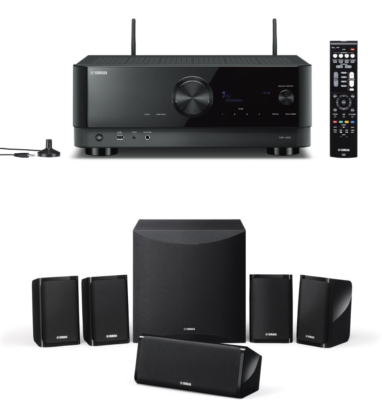 Yamaha Yht 1840 Schwarz 5.1 Heimkino System Yamaha YHT-4960 - 5.1-Kanal Heimkino-System, Schwarz | Auspackware, s