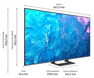 Zoll GQ75Q72CATXZG 1.479,00 € TV, 189 HD SAMSUNG QLED 4K 75 Ultra cm,