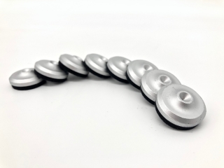 Unterlegscheiben für Spikes mit Filzboden, 26mm, Silber | 8er Set