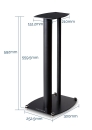 Wharfedale WH-ST1 Standfuß, Schwarz Paar | UVP 199...