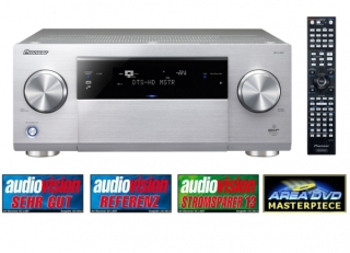 Pioneer SC-LX87-S Silber - 9.2-Kanal AV-Receiver mit THX Ultra2 Plus-Zertifierung, Air Studios-Soundtuning, 9x HDMI, 4K Ultra-HD Upscaling, USB-D/A-Wandler, WiFi und MHL für Android