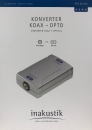 Inakustik Premium Konverter Koax > Toslink; 230V AC | Auspackware, sehr gut
