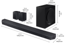 SAMSUNG HW-Q995GC/ZG 11.1.4-Kanal-Soundbar mit Subwoofer | Auspackware, sehr gut