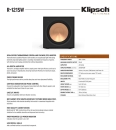 Klipsch R-121SW Schwarz Auspackware, wie Neu Stück